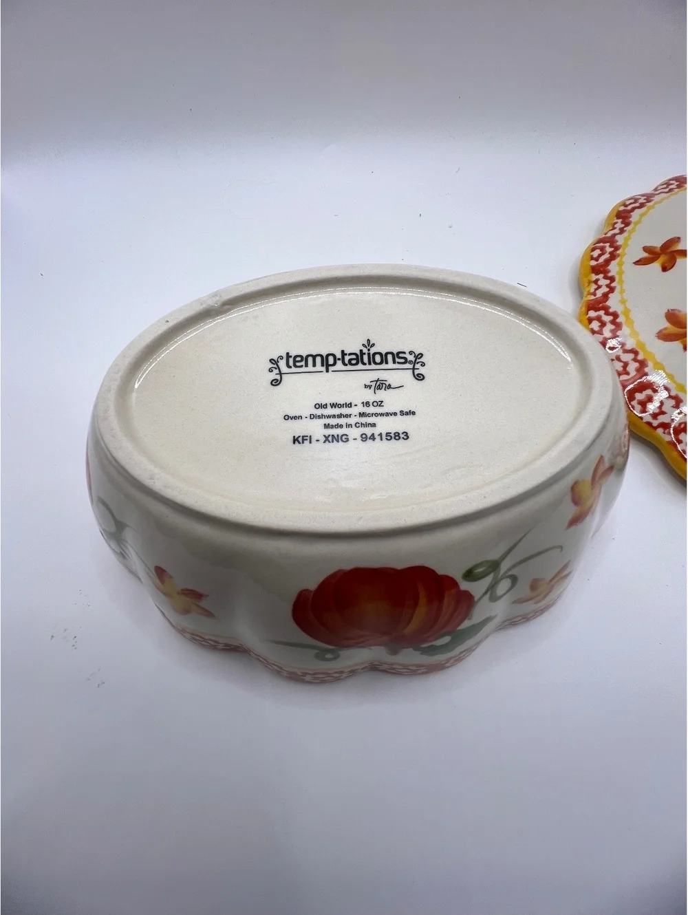 New Temp-rations by Tara handmade Ceramic Fall Pumpkin mini casserole bakeware
